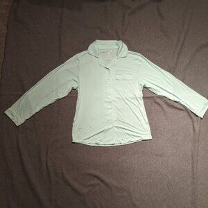 NEW Bamboo Pajama Top sea foam green size M